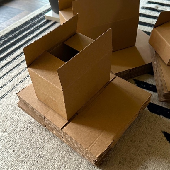 Brown Box 55PCS Value Pack#2 with 3 Sizes Corrugated Boxes - Picture 3 of 6